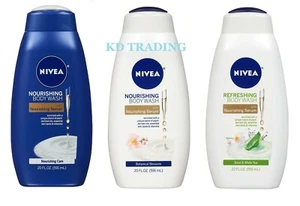 (2-pk) NIVEA NOURISHING BODY WASH with PLANT-DERIVED SERUM Long Lasting Moisture - Picture 1 of 18