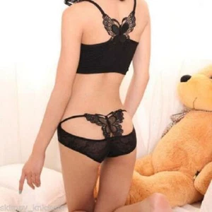VARIOUS Ladies Sexy Open Back Butterfly Motif Semi-Sheer Flower Lace Brief Panty - Picture 1 of 16