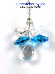 2 Angel suncatcher made with AAA Crystal different colour wings JCE11 - Picture 1 of 3