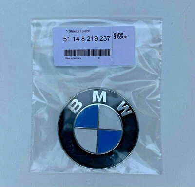 Bmw 3 e46 e39 f22 f23 e90 f30 f31 emblema de bota emblema logotipo traseiro 51148219237 74mm - Imagem 1 de 4