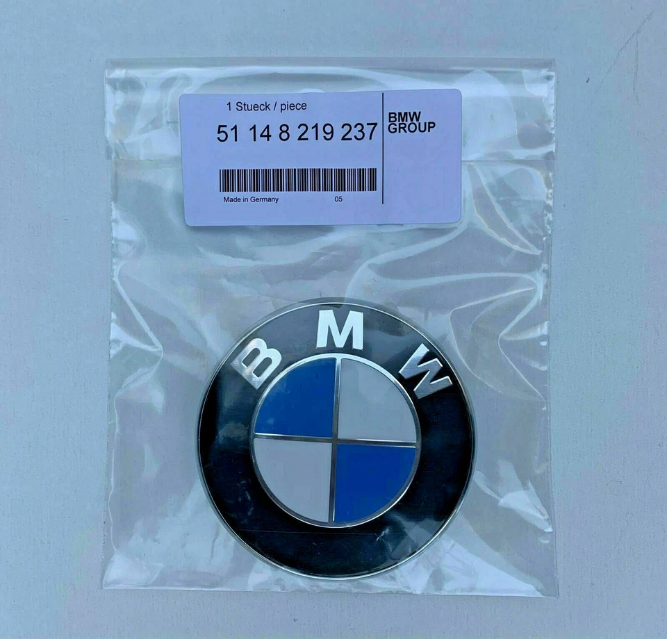 Bmw 3 e46 e39 f22 f23 e90 f30 f31 maletero emblema insignia logo trasero 51148219237 74mm Foto 1 de 4