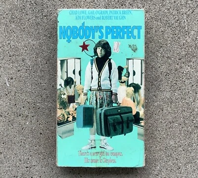 Nobodys Perfect (VHS, 1990) Media First Release Romantic Comedy Chad Lowe OOP - Image 1 of 4