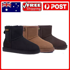 UGG Mini Classic Ankle Boots Womens Men Australia Sheepskin Wool Water Resistant - Picture 1 of 17