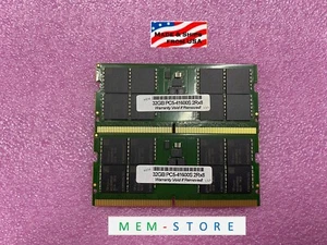 HP 64GB 2x 32GB DDR5 SODIMM 5200 RAM Compatible w/ ZBook Firefly 14In G10 Mobile - Picture 1 of 3