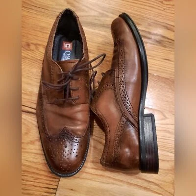 Chaps Dress Loafers - Brown Leather - Size 9.5 - Image 1 of 4