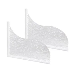 Shower Splash Guard 2Pcs Bathtub Splash Guard Self-Adhesive Bathtub Water Gua... - Picture 1 of 8