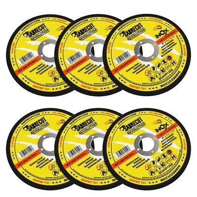 Angle Grinder Cutting Discs SabreCut 6x 5In.125mm Metal Stainless Steel INOX