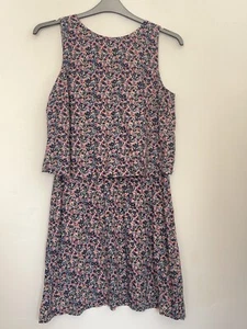Next linen viscose floral dress size 10 - Picture 1 of 5
