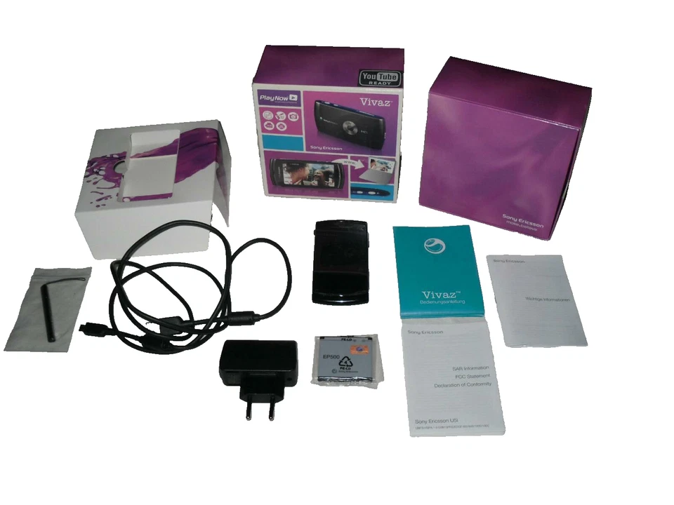 Sony Ericsson Vivaz U5i Black,ohne Simlock & Branding, 1GB, 8,1MPIX  2J.Garantie - Bild 1 von 1