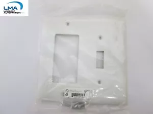 25 X HUBBELL NP126W FLUSH NYLON WALLPLATE 2-GANG WHITE COVER PLATE ***NEW - Picture 1 of 4