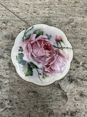 Broche de esmalte de plata esterlina Gustav Gauernack Noruega noruego de cole... - Imagen 1 de 4