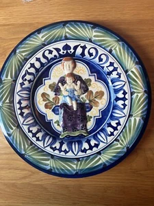 Royal Copenhagen Faience Porcelain Aluminia Christmas Plate 1924 - 13" - Large - Picture 1 of 5