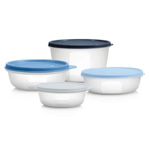Tupperware 4er Schüssel-Set Deckel: 300ml 630ml 950ml 1,9L Hitparade Clarissa - Bild 1 von 4