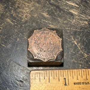 Vintage (Printing Block) “ American Legion “ Early Copper Face Block! - Picture 1 of 4