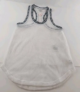 Victoria's Secret Shirt Damen Tanktop weiß Stretchstoff durchsichtig Größe XS - Bild 1 von 16