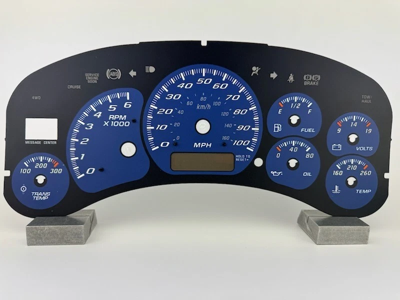 Cara de calibre Silverado/Sierra azul Speedo EE. UU. para racimos 99-02 2500 gasolina Foto 1 de 1