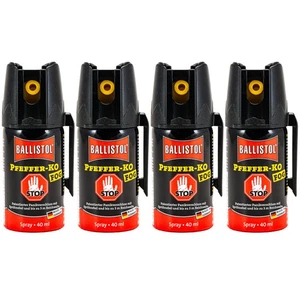 Ballistol PFEFFER-KO FOG Tierabwehr Spray CS Sprühnebel Pfefferspray 4x40 ml - Bild 1 von 1