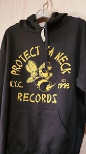 Wu-Tang Clan Hoodie Protect Ya Neck Records Band Logo Large New D25 Excellent  - Picture 1 of 5