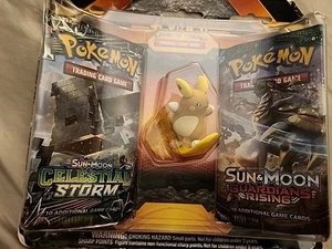 Pokémon Raichu Figure Blister, 2 Booster Packs/figure Damaged Box - Picture 1 of 9