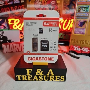 Gigastone GS-4IN1600X64GB-R microSDXC UHS-I Memory Card 3-in-1 Kit (64GB) - Picture 1 of 2