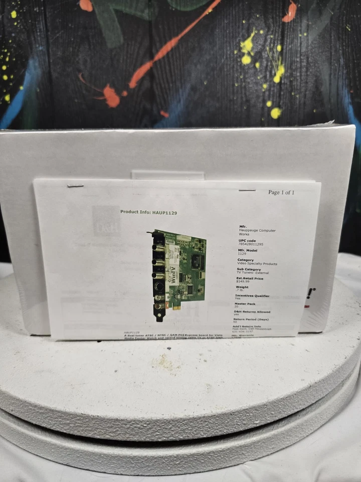 Hauppauge WinTV WinTV-HVR-1800 NTSC TV Tuner Card 78521 LF NIB RARE HTF - Image 1 of 4