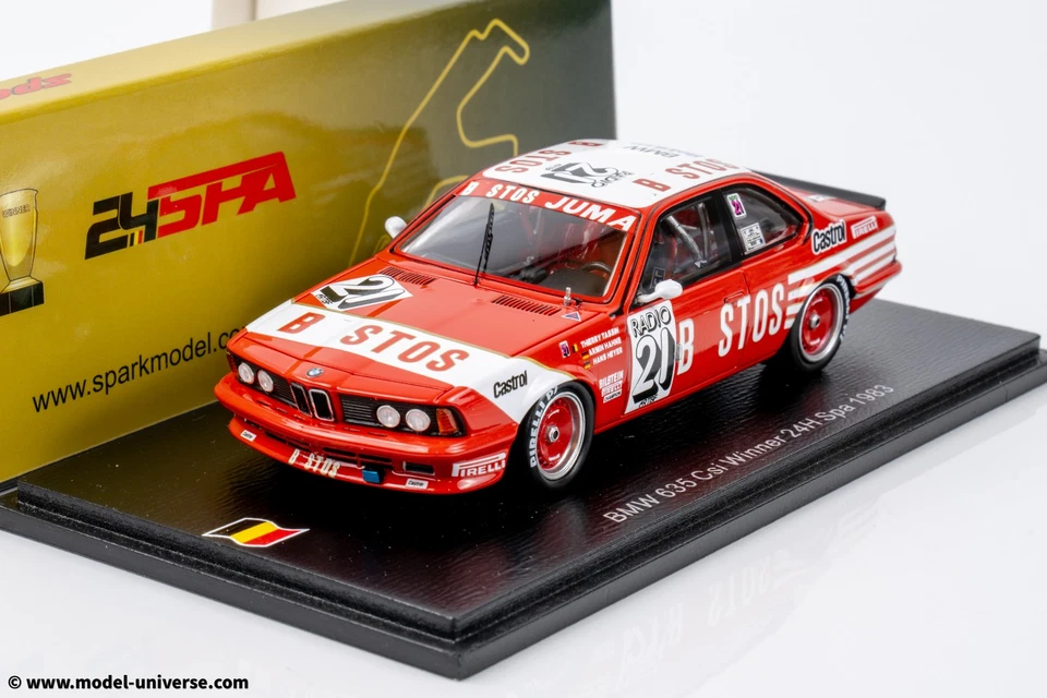Spark - 1:43 BMW 635 CSI Nº21 Ganador 24h Spa 1983 Tassin, Heyer, Hahne - Res... Foto 1 de 4