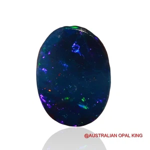 11.20 Cts Lab-Created Oval Doublet Opal Wirewrap Cabochon Gemstone 16x12x5 mm - Picture 1 of 11