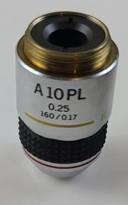 Olympus A 10 PL 0,25 160/0,17 10x Phasenkontrastobjektiv - Bild 1 von 5