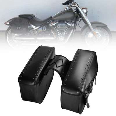 Saddle bag Tool Side bag Storage Luggage Fits For Harley Sportster XL883/1200 Foto 1 de 4