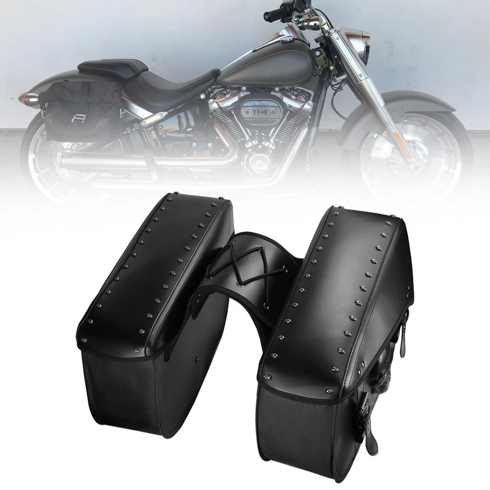 Saddle bag Tool Side bag Storage Luggage Fits For Harley Sportster XL883/1200 - Image 1 of 4