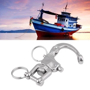 316 Stainless-Steel,Jaw Swivel Snap Shackle Fit For Sailboat Spinnaker Halyard - Picture 1 of 24