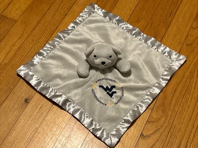 Baby Fanatic Gray Bear West Virginia Mountaineers Security Blanket/Lovey - Image 1 of 3