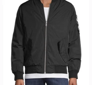 Chaqueta Bomber UGG Freddie Hombres Negra Manga Larga Talla M (Unisex) Nueva con Etiquetas - Imagen 1 de 14