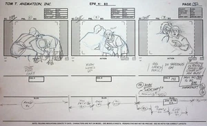 Legend of the Dragon 2005 Production Hand Drawn Storyboard BKN International - Bild 1 von 2
