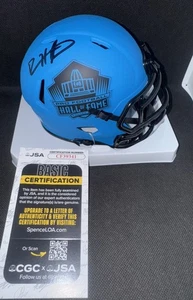 DEVIN HESTER signed 2024 HALL OF FAME RAVE Mini Football Helmet w/ COA JSA PROOF - Picture 1 of 5