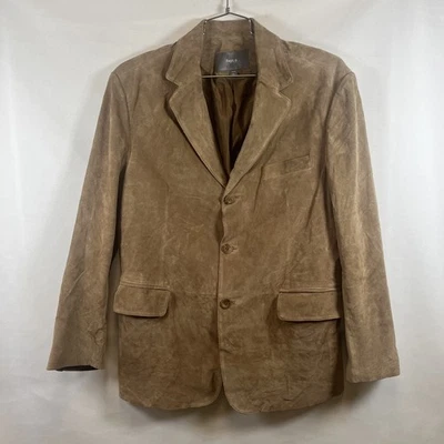 Apt. 9 Abrigo Blazer Deportivo de Gamuza para Hombre Chaqueta Marrón Tostado 2 Botones Clásico Forrado 44R Foto 1 de 4