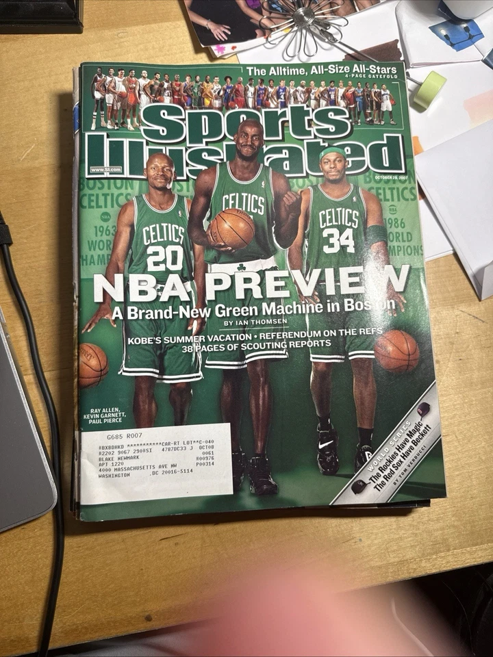 DEPORTES ILUSTRADOS 29/10/07 VISTA PREVIA NBA Boston Celtics -Garnett, Pierce, Allen Foto 1 de 1