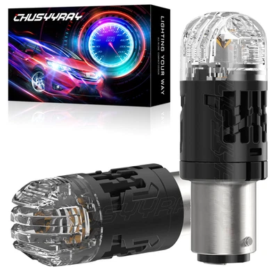 2 светодиодных желтых светодиодных указателя поворота 1157 2357 2057 для Hyundai Elantra Accent - Изображение 1 из 4