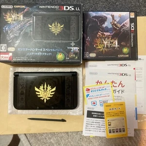Nintendo 3DS LL Monster Hunter 4 Special Pack Gore Magara Black Console Set - Picture 1 of 10