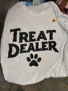 Treat Dealer T Shirt Adult Large White - Picture 1 of 1