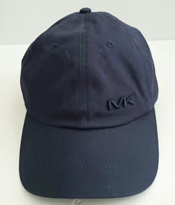 NEW Michael Kors Navy Cotton Strapback Hat Embroidered Logo O/S - Image 1 of 4