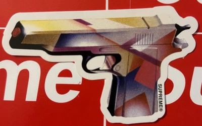Supreme Mendini Gun Sticker SS16 Authentic Brand New Ships Same Day ✉️