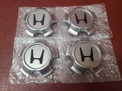 1997-2001 FOR Honda CR-V Center Cap Hubcap Silver PA6+PPE S10-J1 SET    NEW - Image 1 of 4