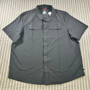 Gerry Short Sleeve Button Up Shirt Mens Size XXL Navy Blue Vented - Picture 1 of 3