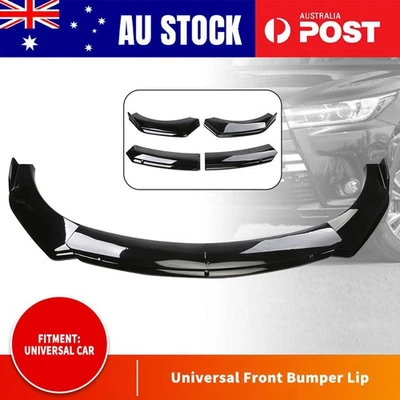 For Holden Commodore VF VE Series 1 2 SS Glossy Black Front Bumper Lip Spoiler - image 1 of 4