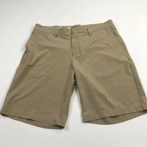 Nike Standard Dri Fit 34 Beige Mens (Actual 35W) Flat Front Walking Shorts - Picture 1 of 10