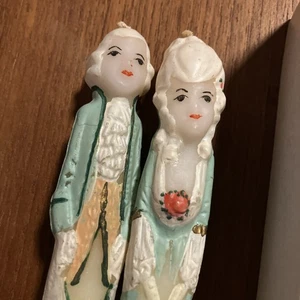 George & Martha Washington Colonial Candle Company of Cape Cod Couple People - Bild 1 von 7
