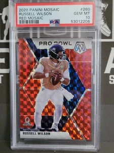 Russell Wilson 2020 Panini Mosaic Red Mosaic #260 PSA 10* GEM MT - Bild 1 von 1