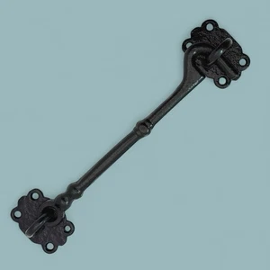 Kirkpatrick serratura per cancello cabina antica in ghisa nera 8" - INUTILIZZATA NUOVA - Foto 1 di 4