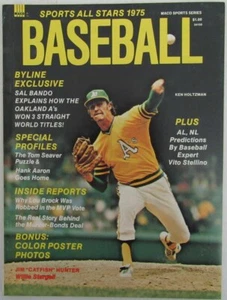 1975 Sports All Stars Baseball Magazine with Ken Holtzman, A's on Cover 164501 - Picture 1 of 3